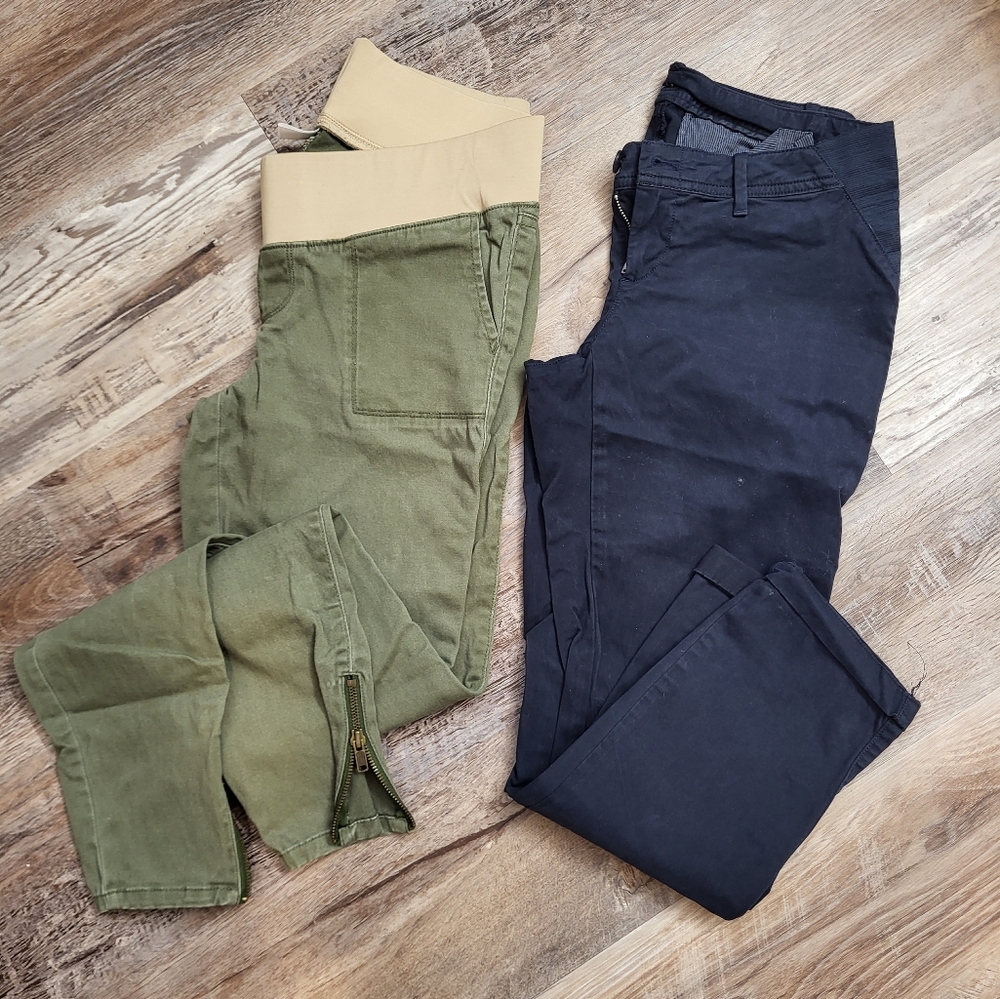 Lot of two Gap and Old Navy maternity pants